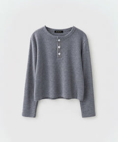 ヴィンテージコットンヘンリーロングTシャツ