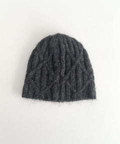 ケーブル編みニットCAP