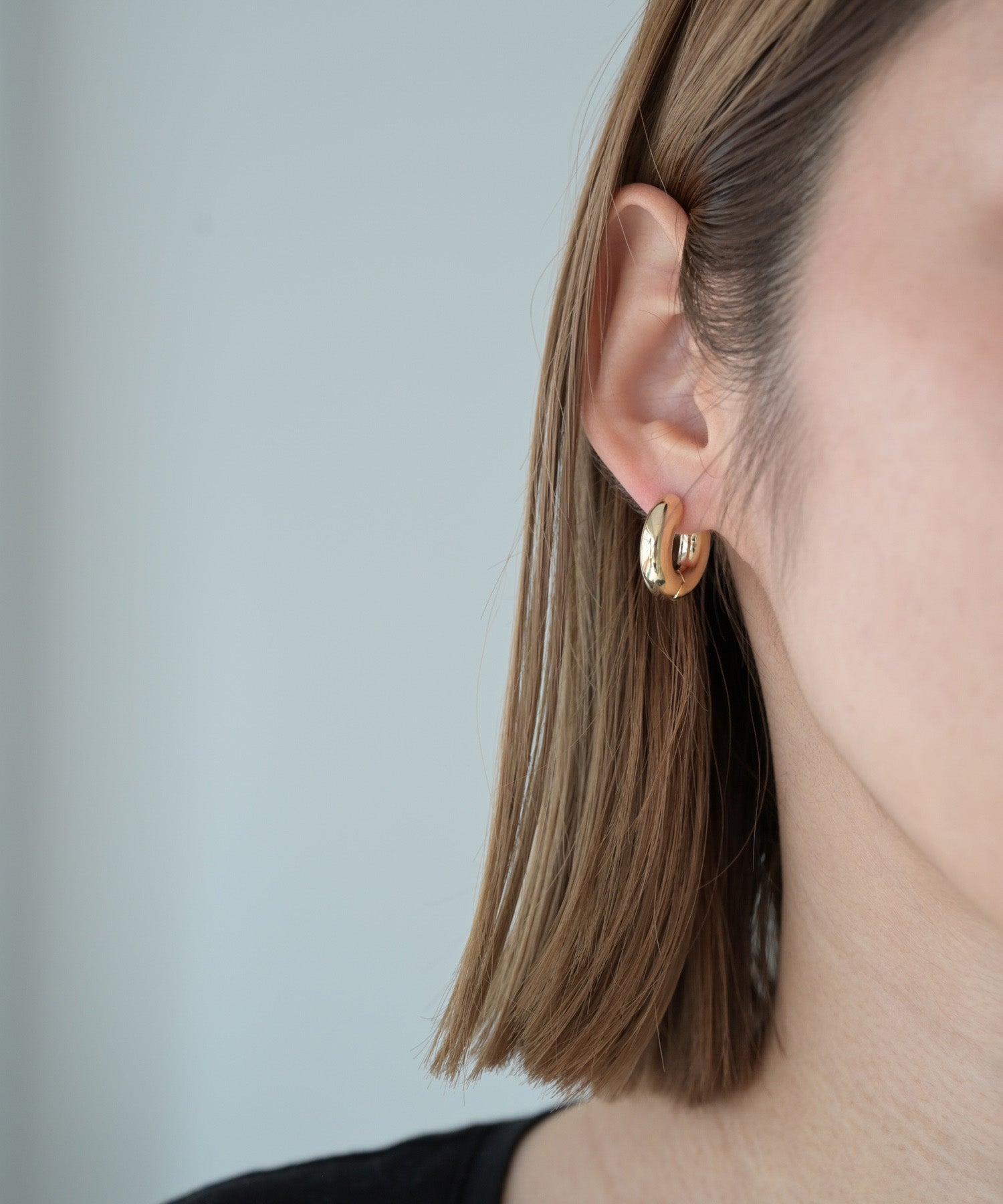 チャンキーフープピアス