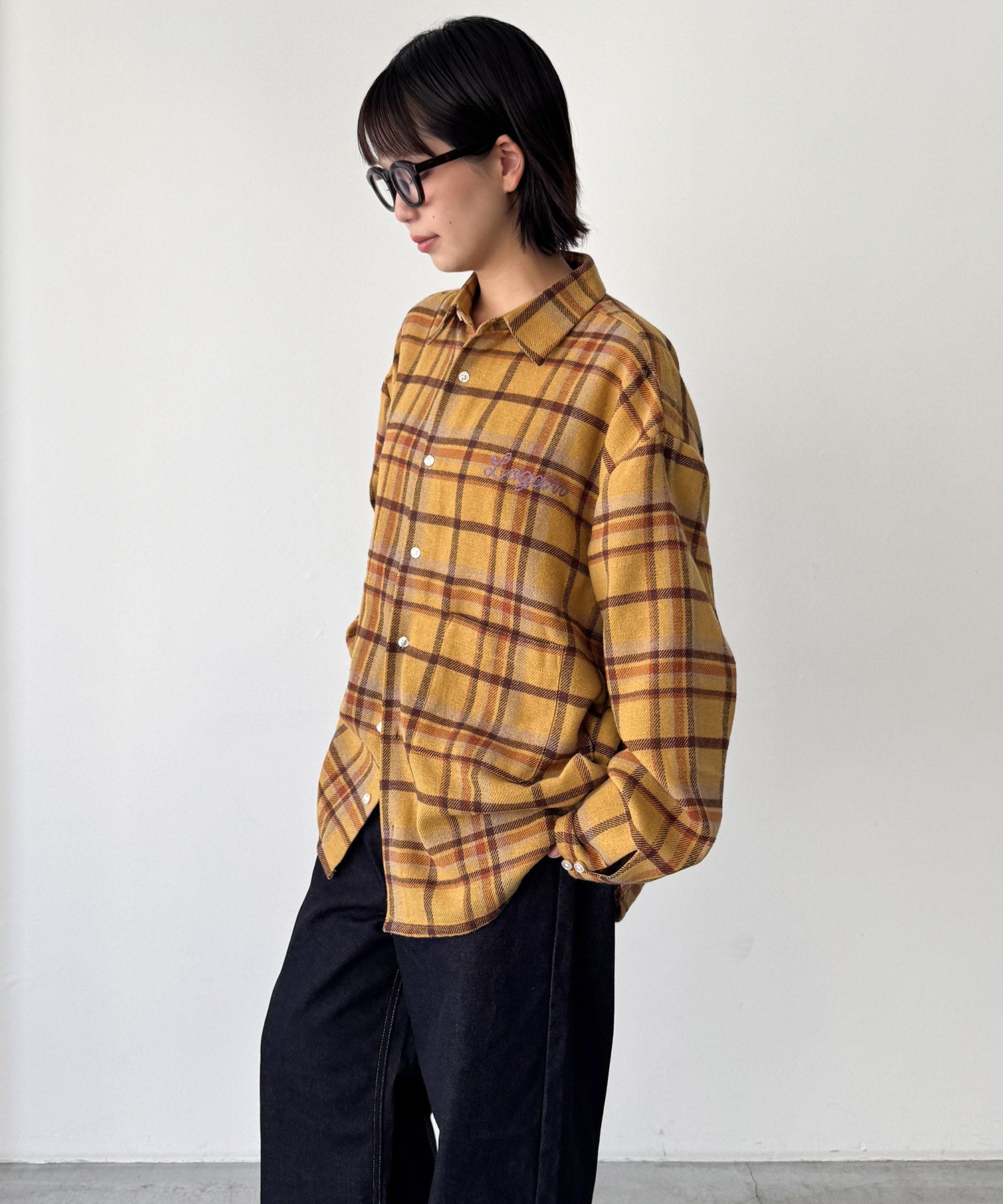 チェックロングスリーブシャツ