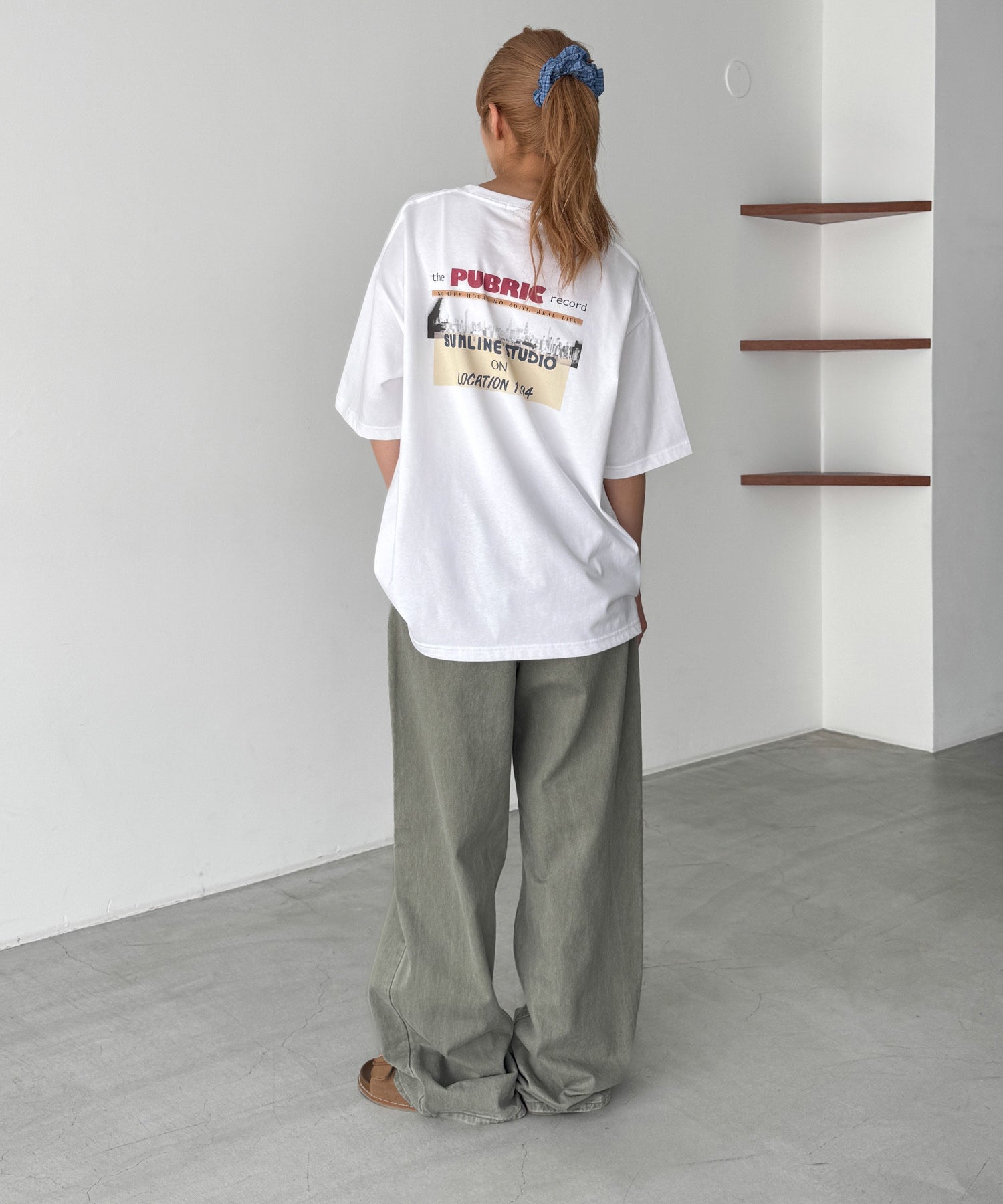 "PUBRIC"半袖Tシャツ