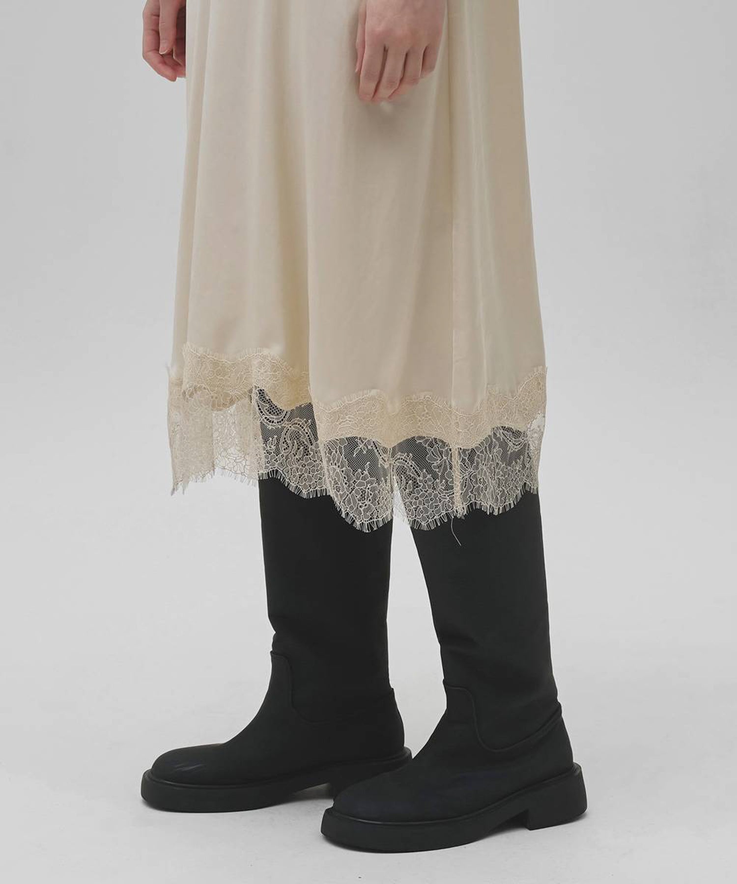 Satin Lace Dress
