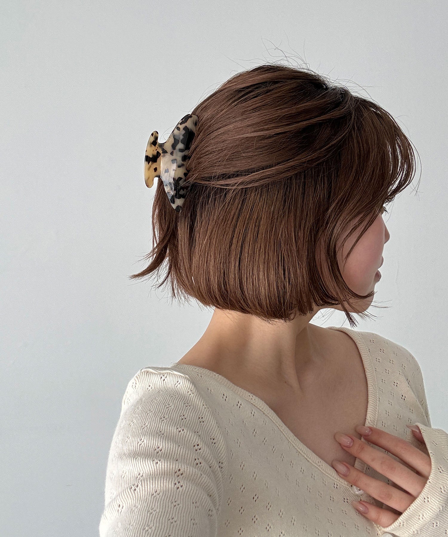 ラウンドヘアクリップ