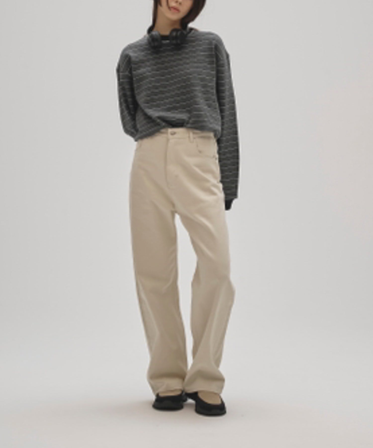 Border Long T-shirts ボーダーロングTシャツ/12520613