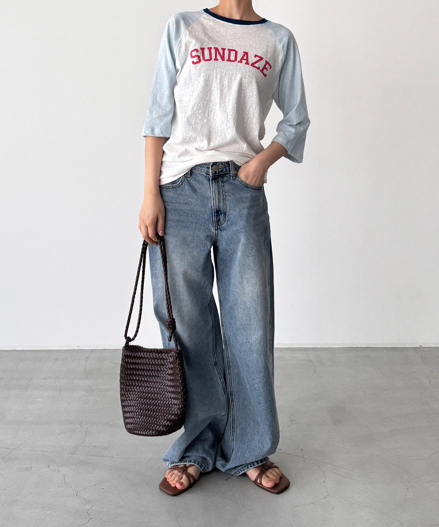 "SUNDAZE"ラグランTシャツ