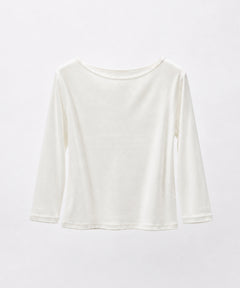 リブボート7分袖Tシャツ