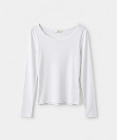 コットンラウンドネックロンT