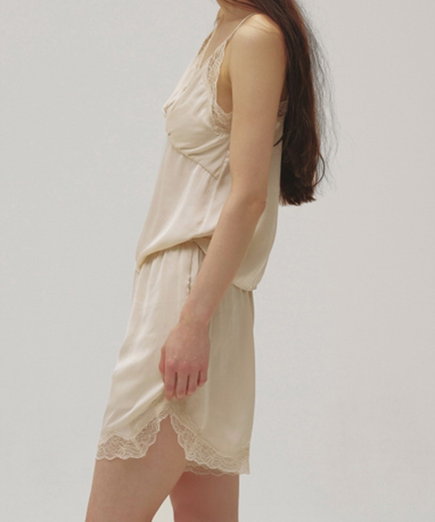 Satin Lace Halfpants