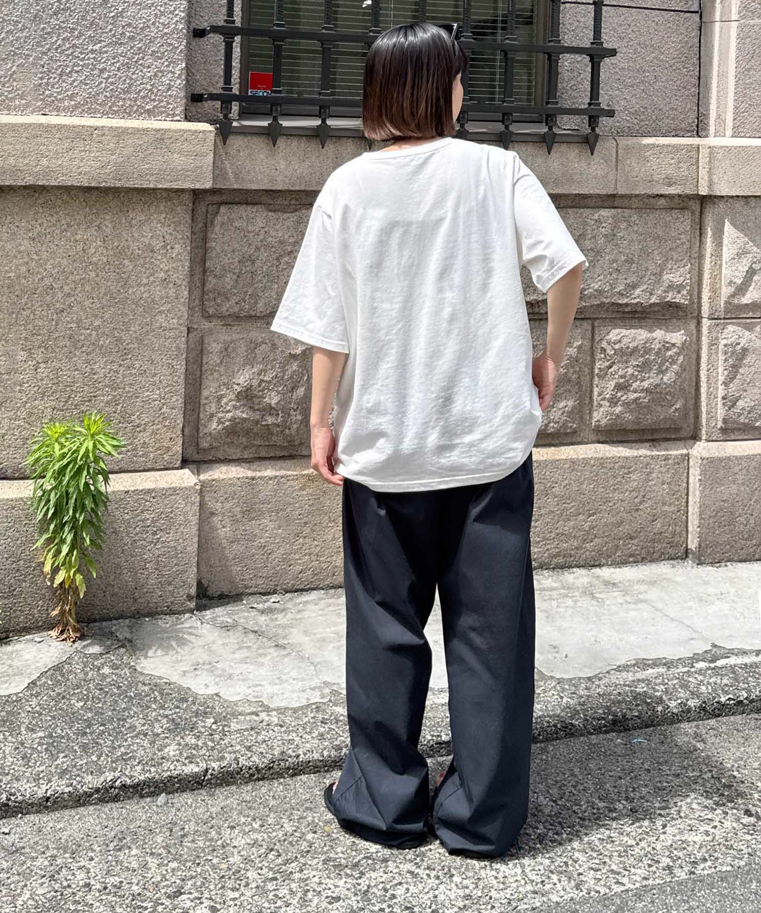 コットンサイドシームイージーパンツ