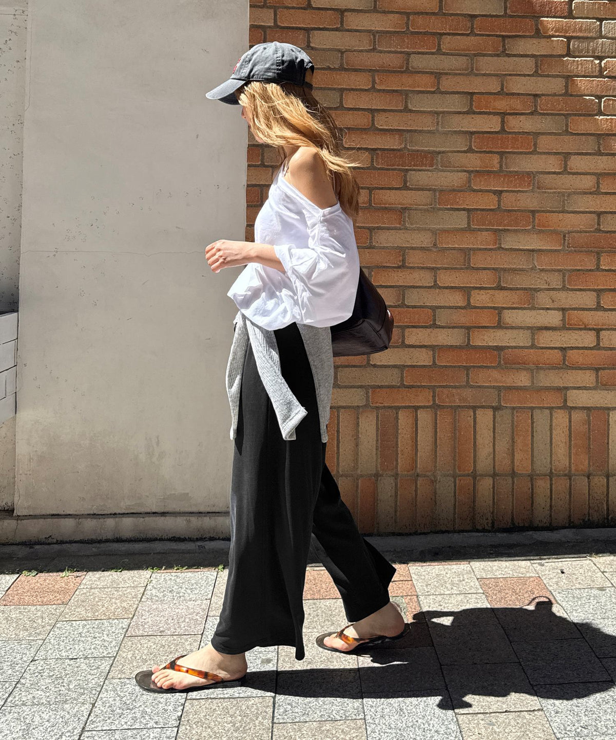 ビスコースイージークロップドパンツ(接触冷感)