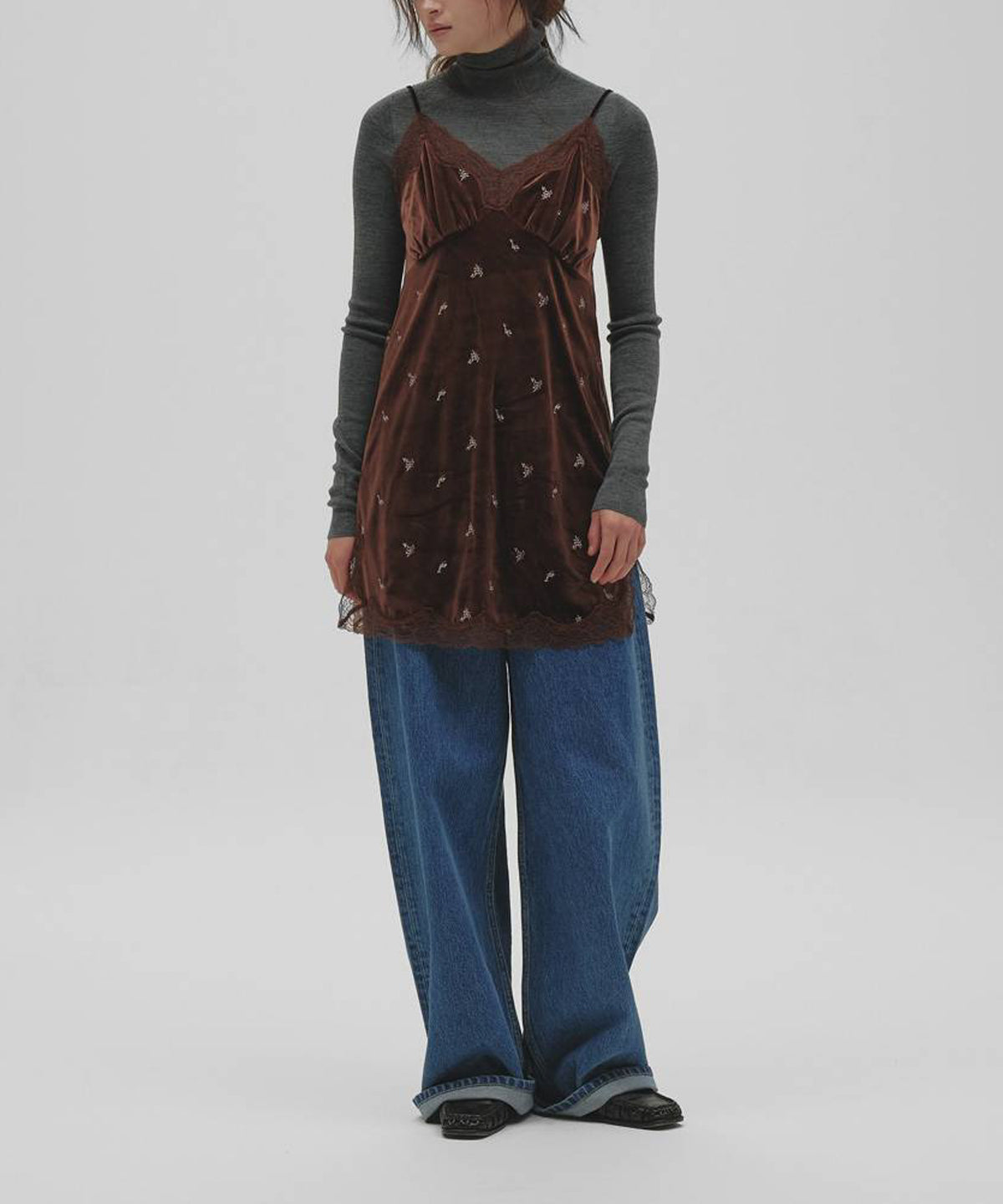 Petit Flower Velour Tunic