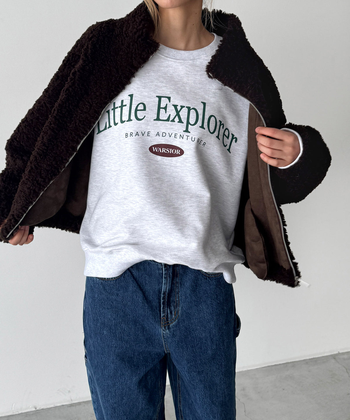 "Explorer"トレーナー 裏毛