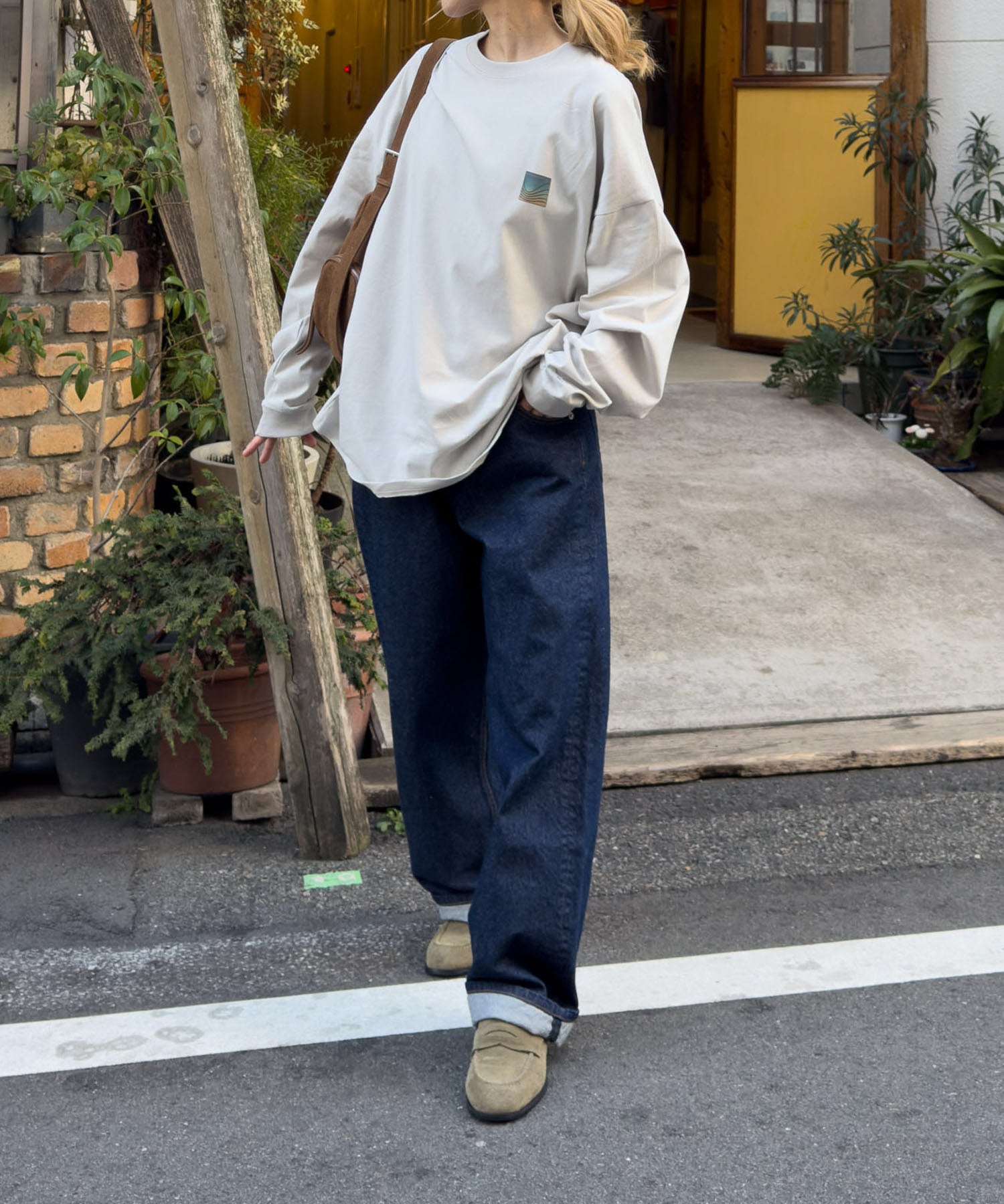 "beach"ロングTシャツ