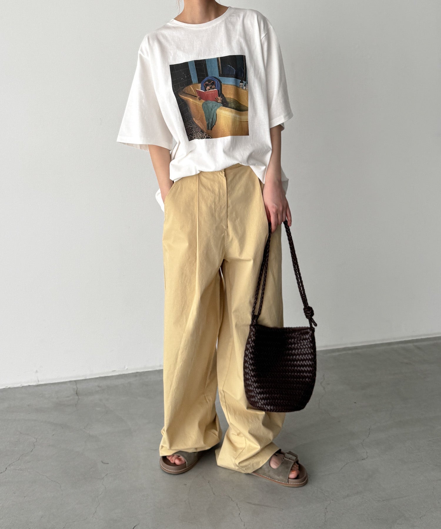 "bath time dog"Tシャツ