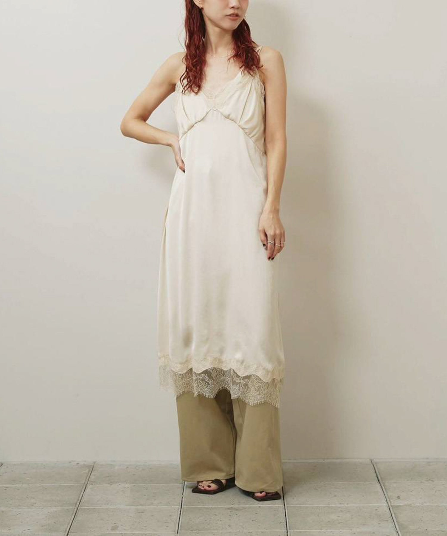 Satin Lace Dress