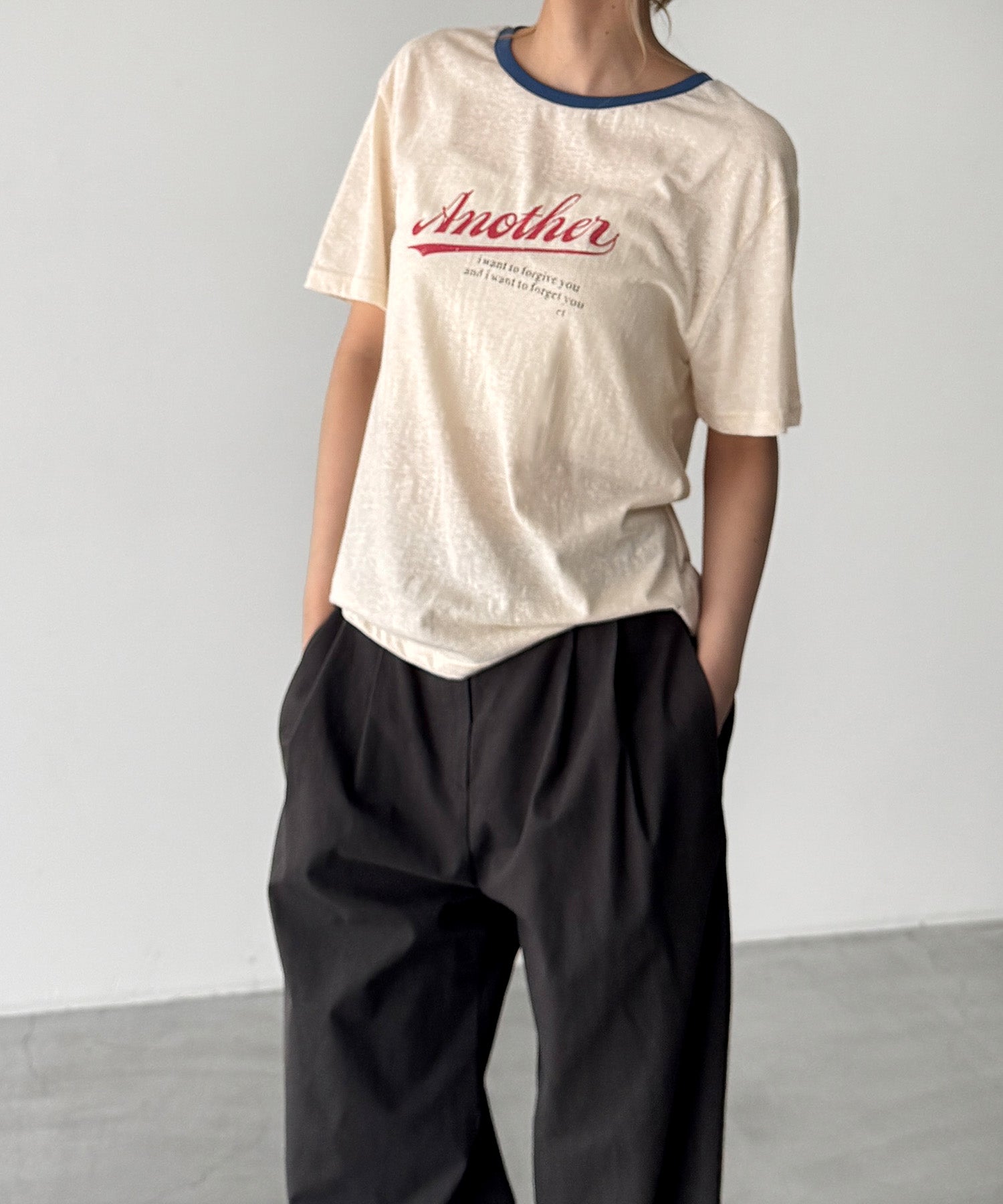 "Another"リンガーTシャツ