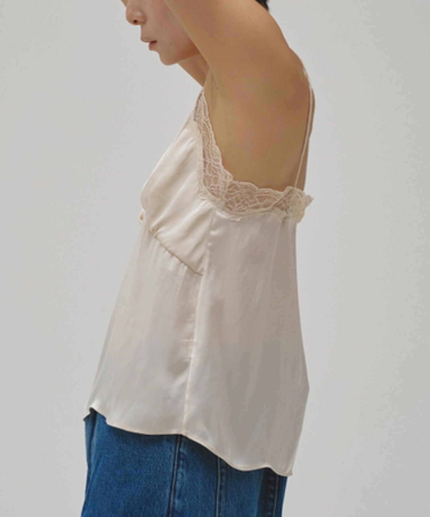 Satin Lace Camisole サテンレースキャミソール/12610431