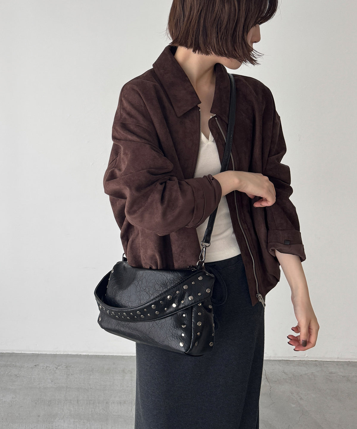 スタッズショルダーBAG