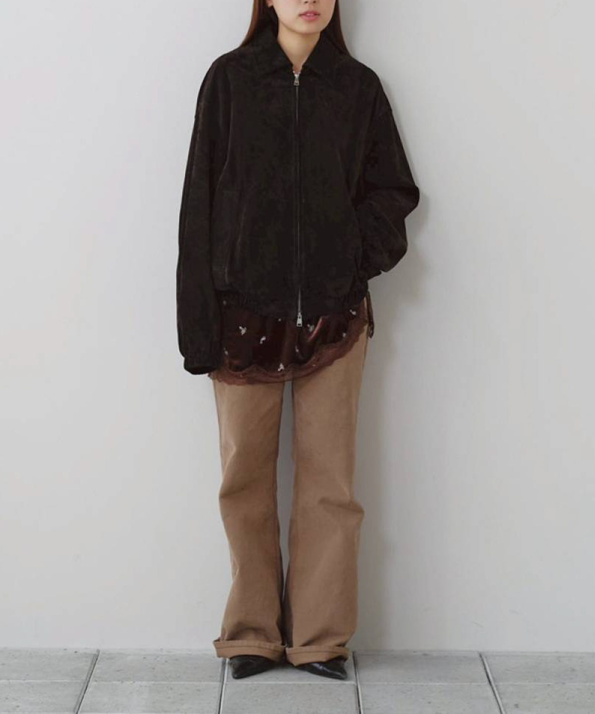 Petit Flower Velour Tunic
