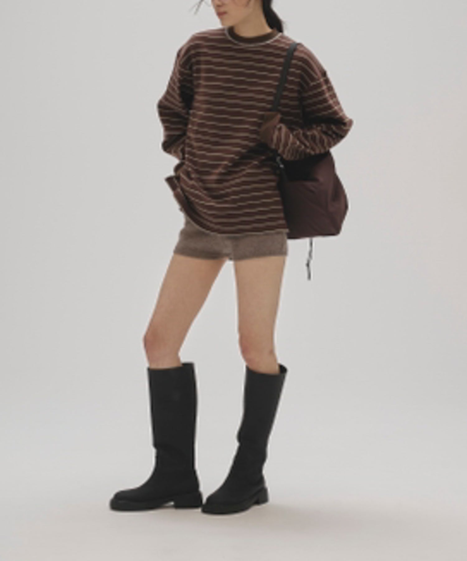 Border Long T-shirts ボーダーロングTシャツ/12520613