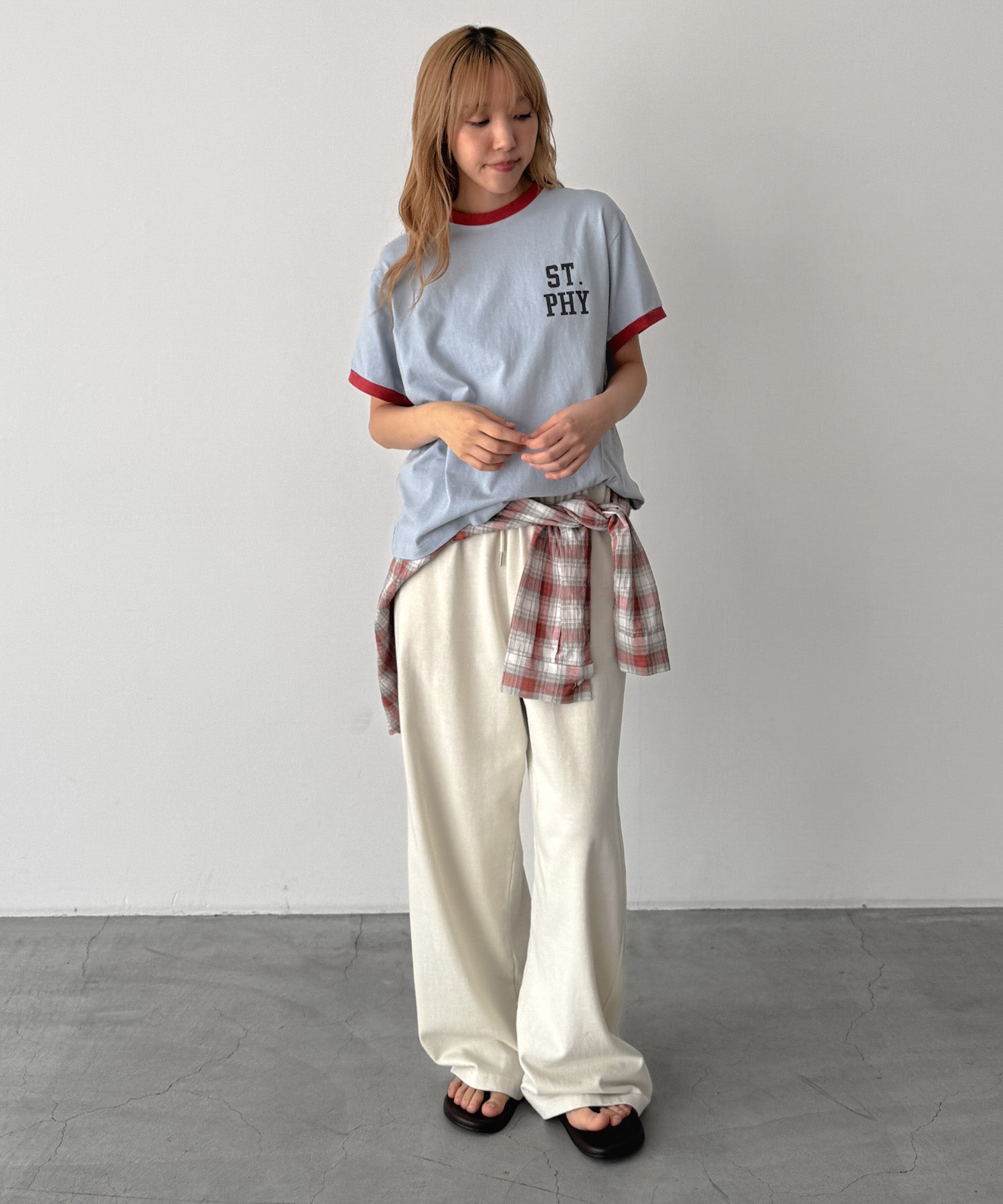 "ST.PHY"リンガーTシャツ