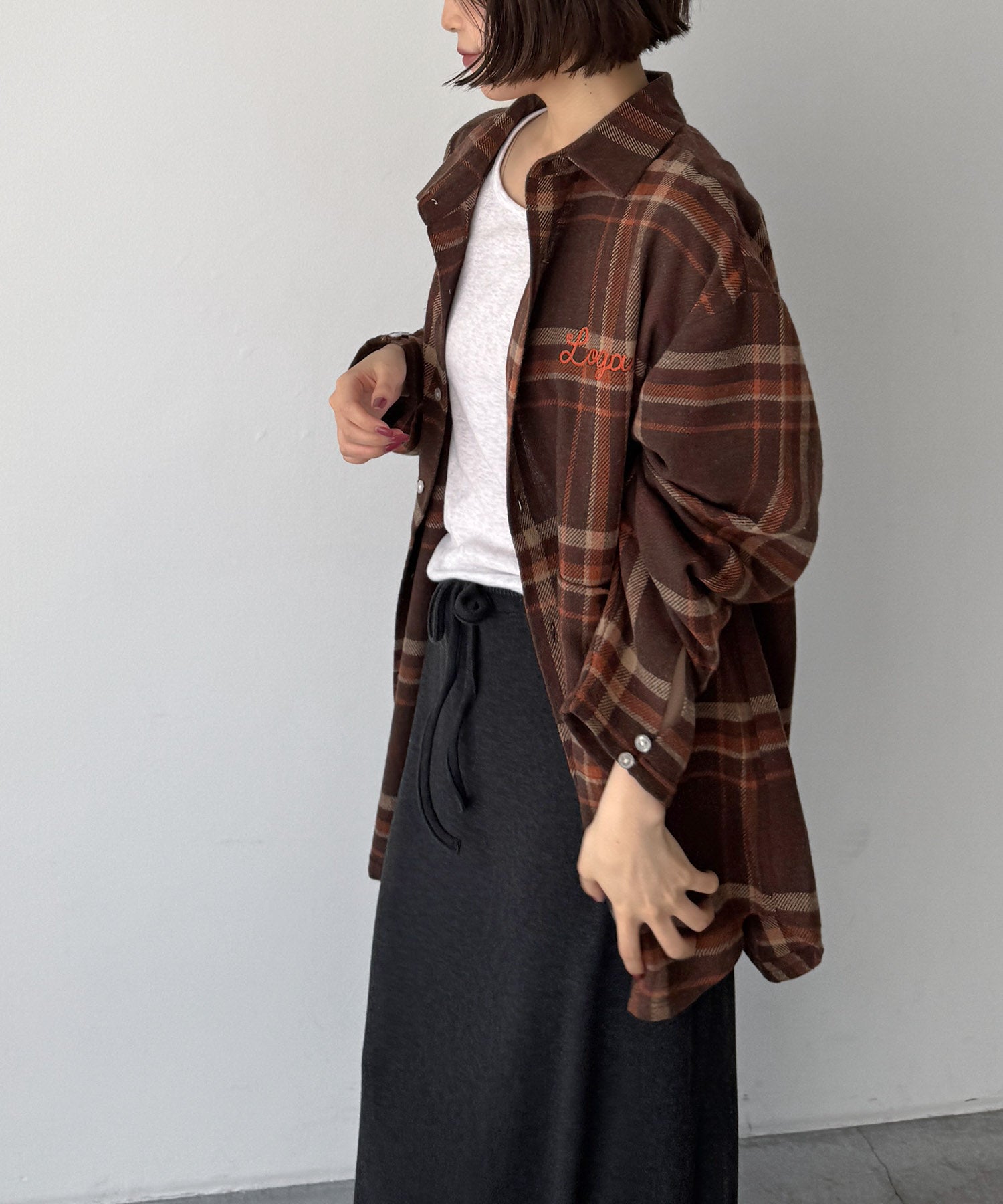チェックロングスリーブシャツ