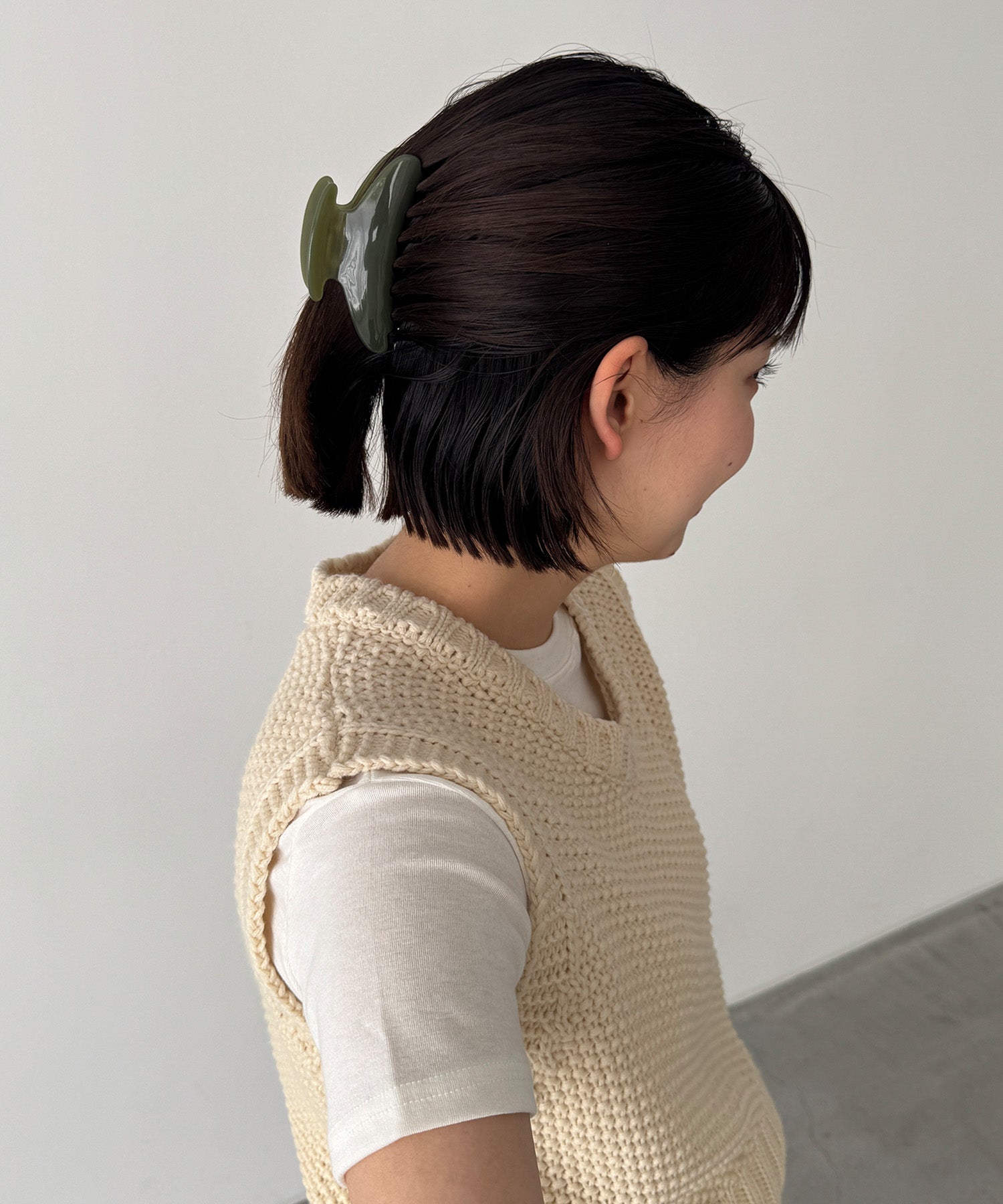 ラウンドヘアクリップ