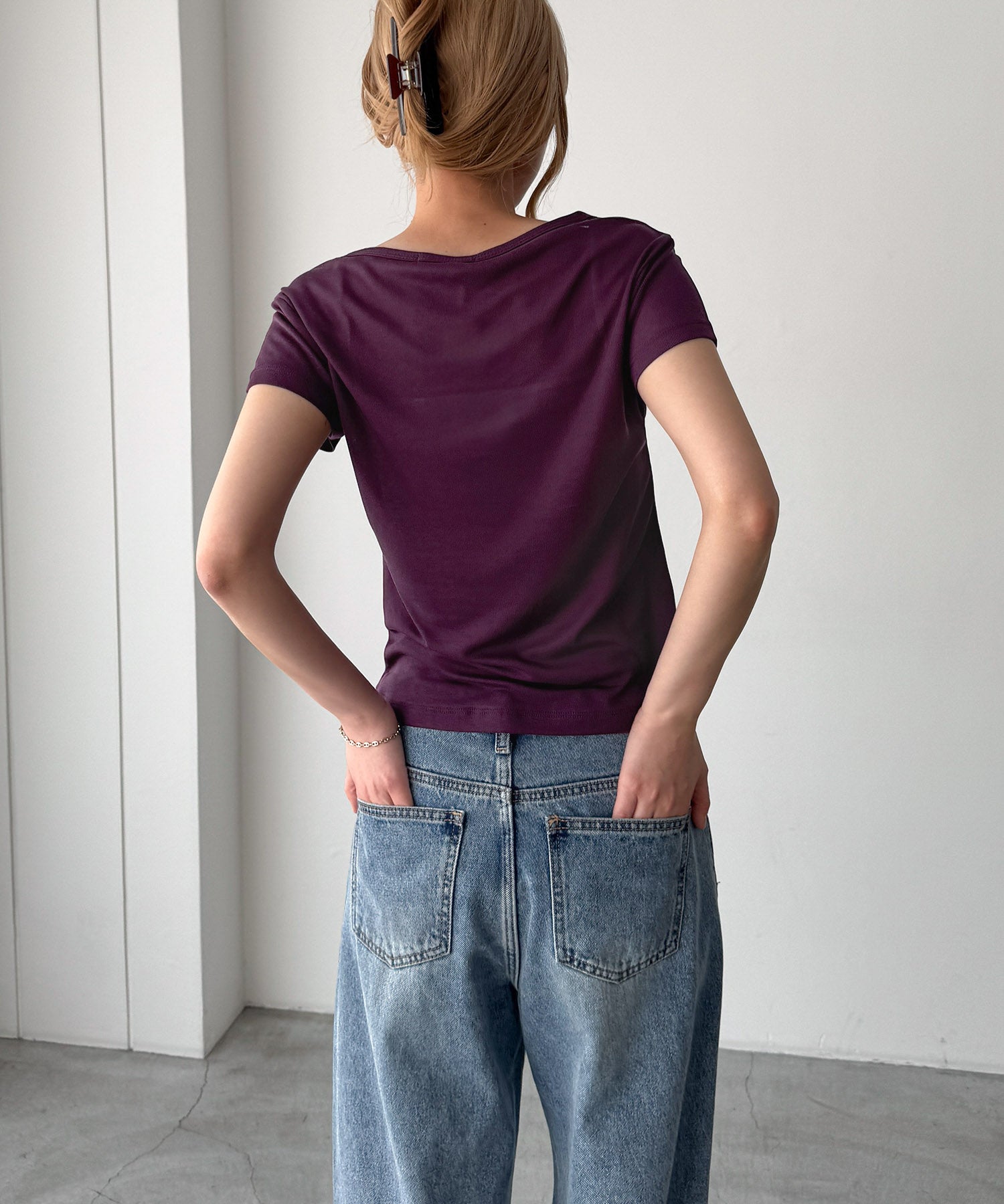 テンセルヘンリーTシャツ