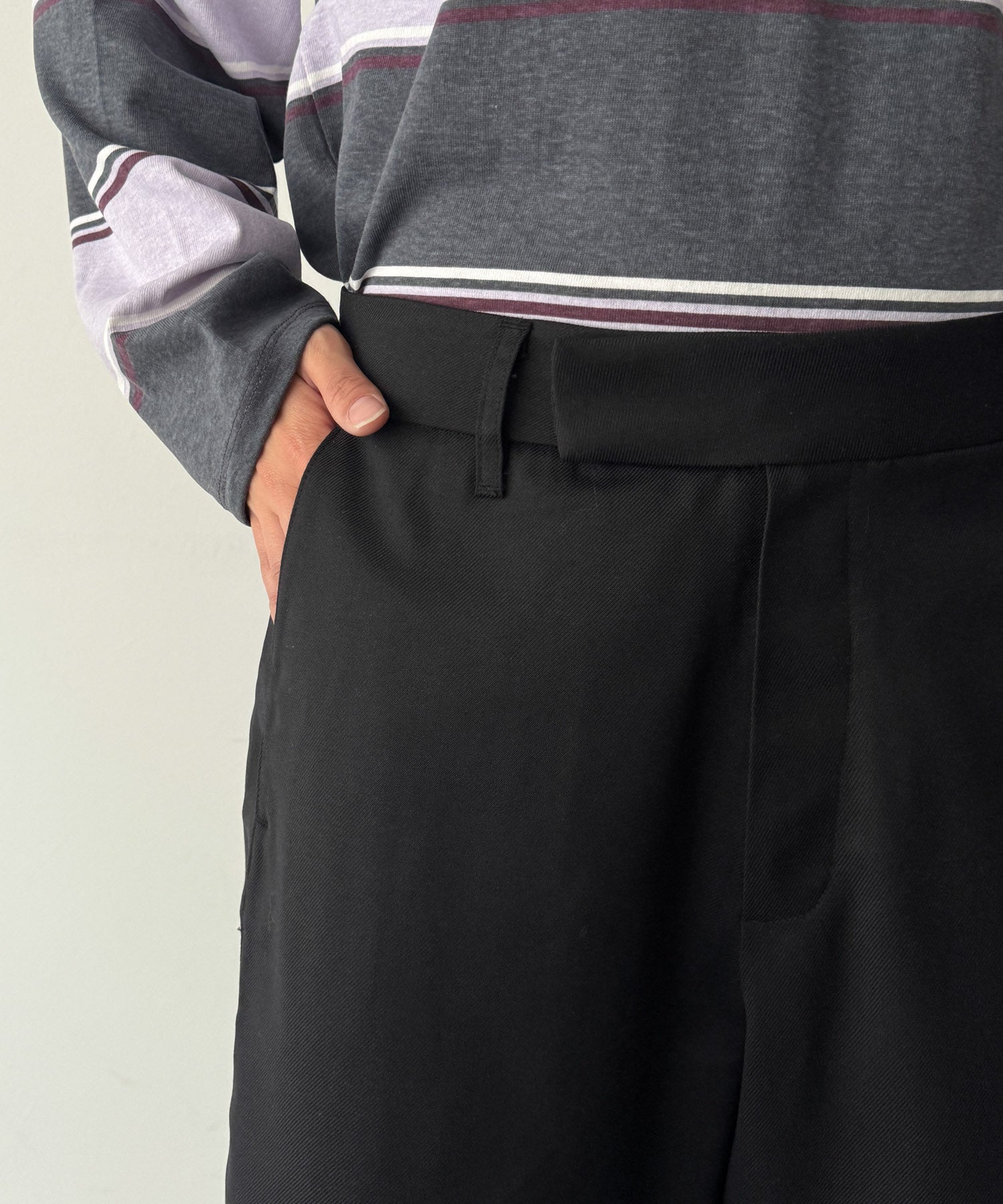 サイドシームハーフパンツ