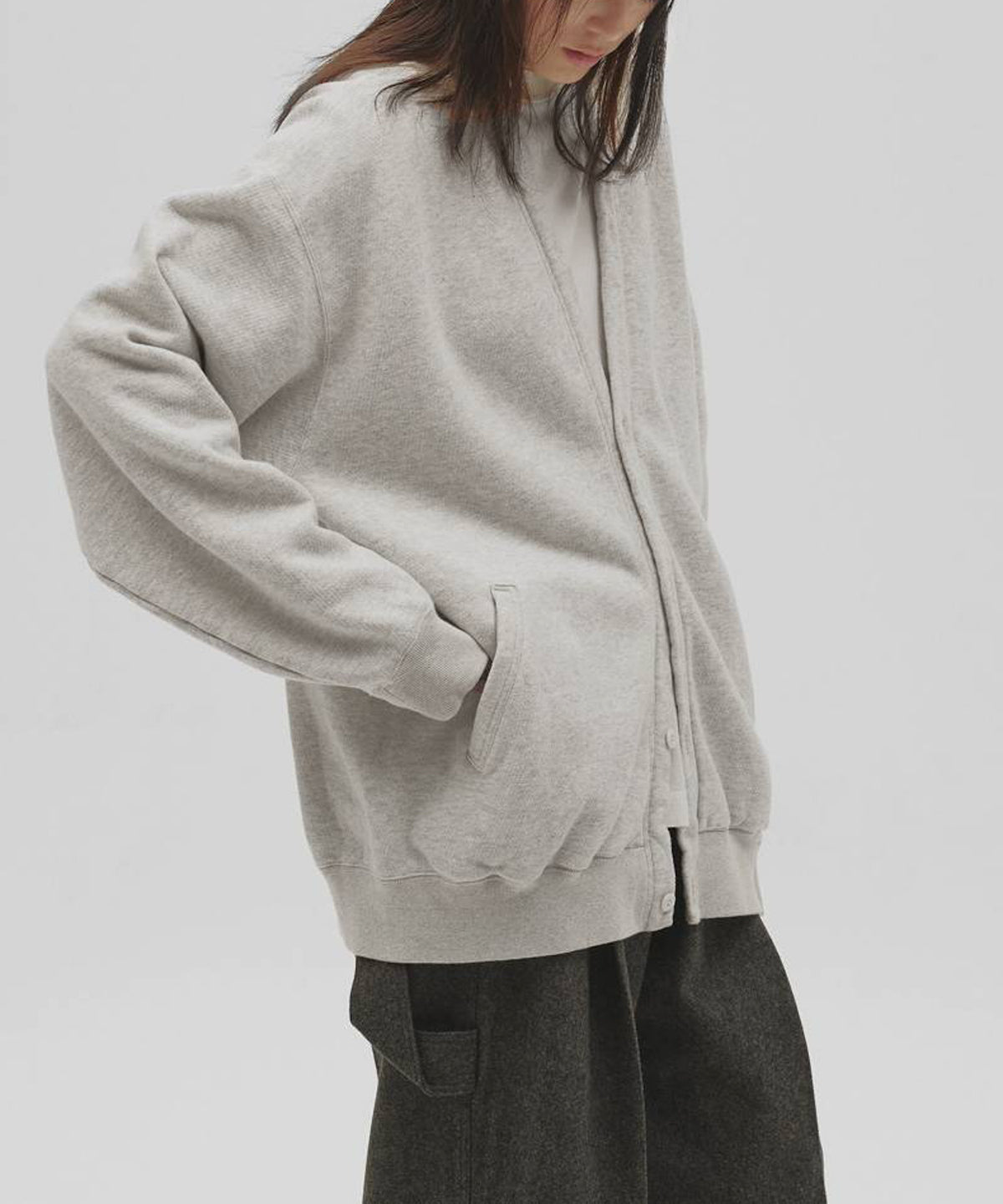 Cotton Brushed Cardigan