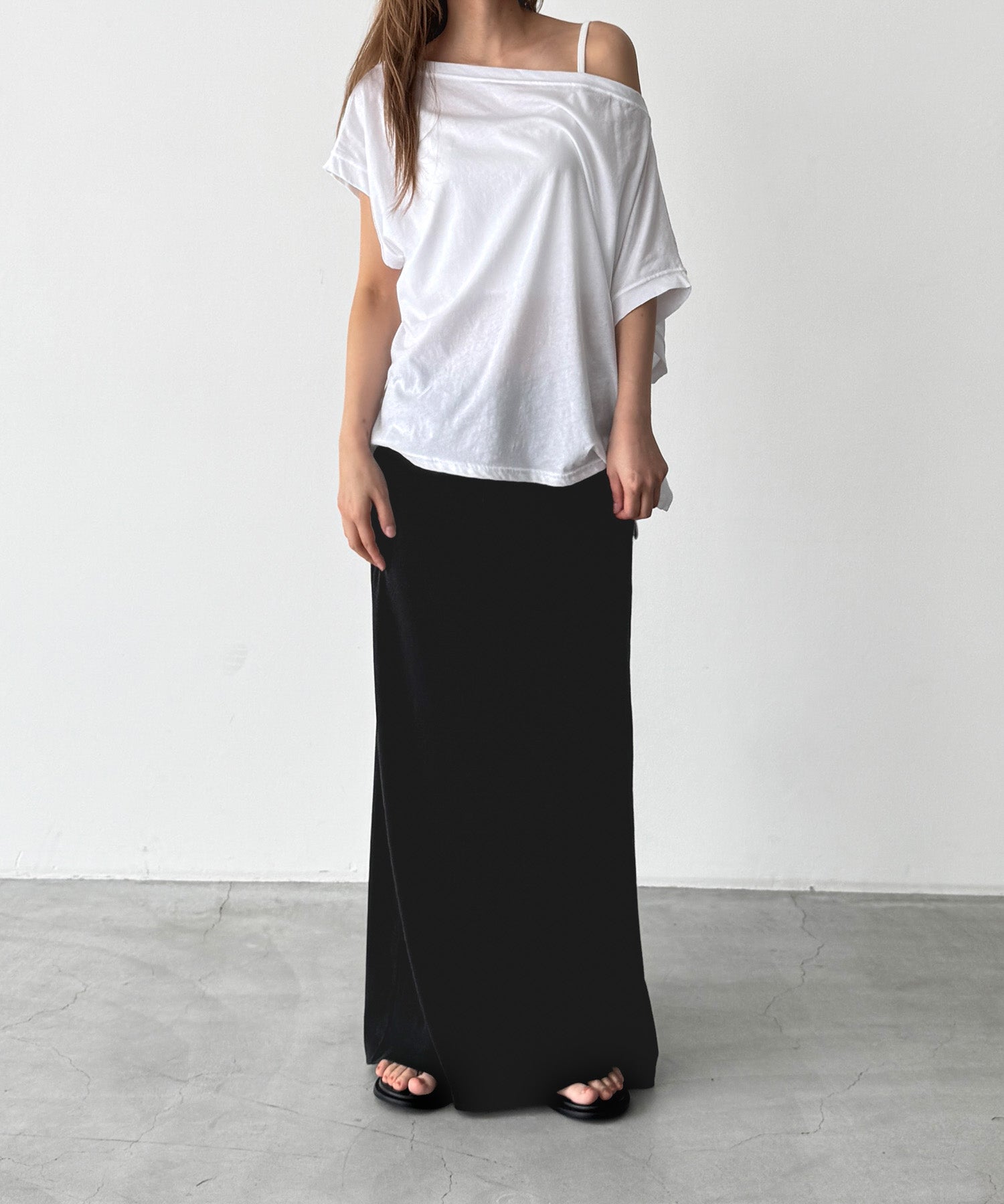 シアーワンショルTシャツ