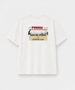"PUBRIC"半袖Tシャツ