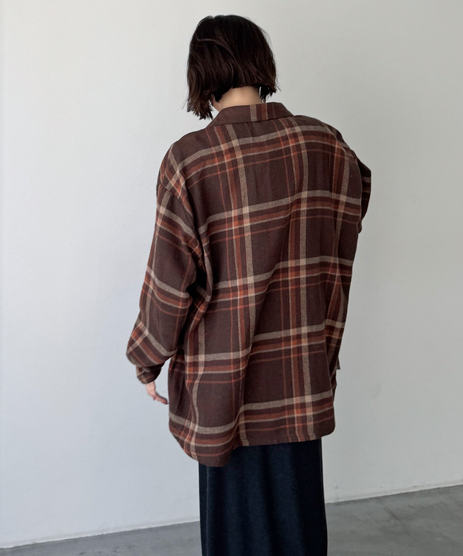 チェックロングスリーブシャツ
