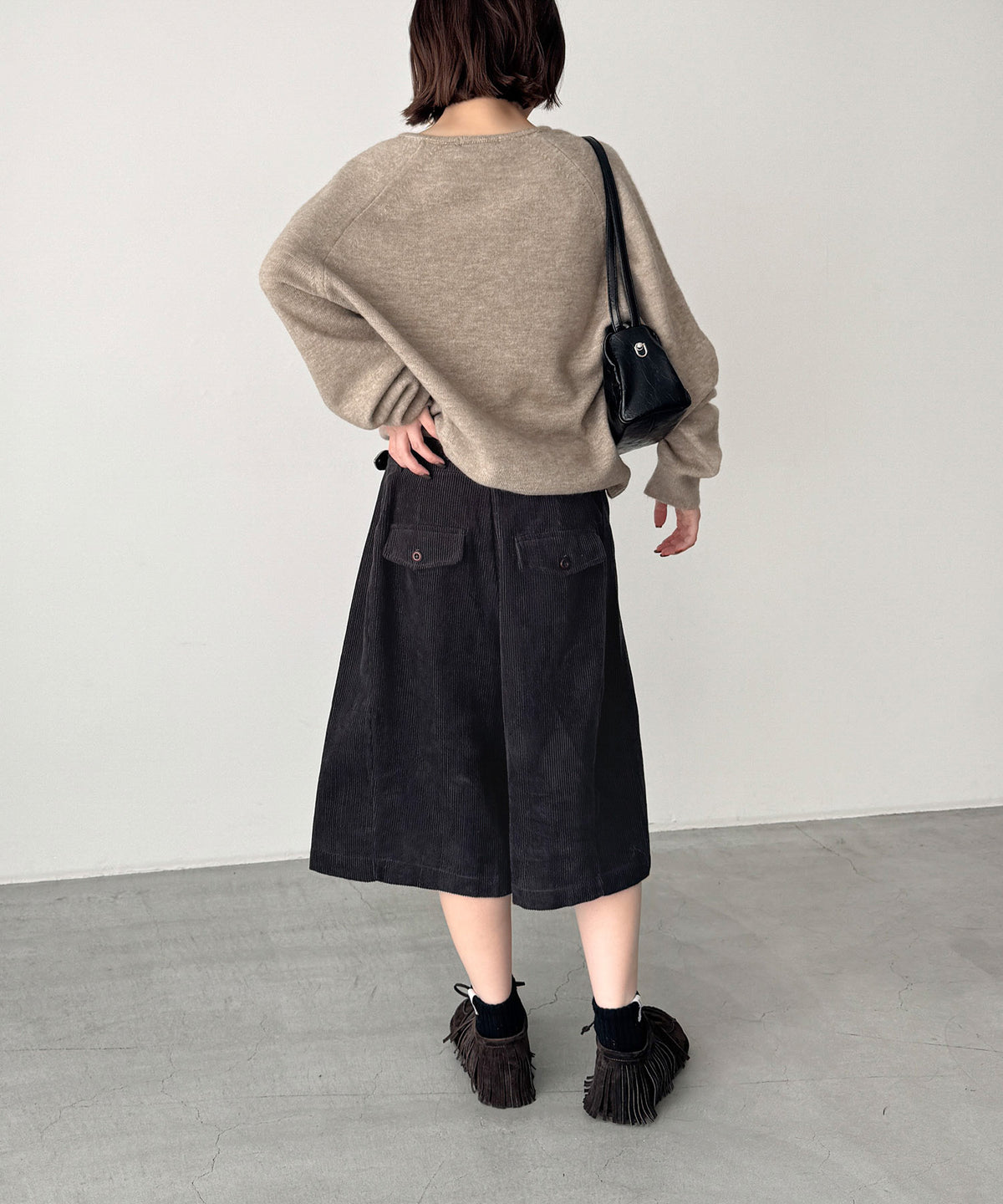 コーデュロイハーフパンツ