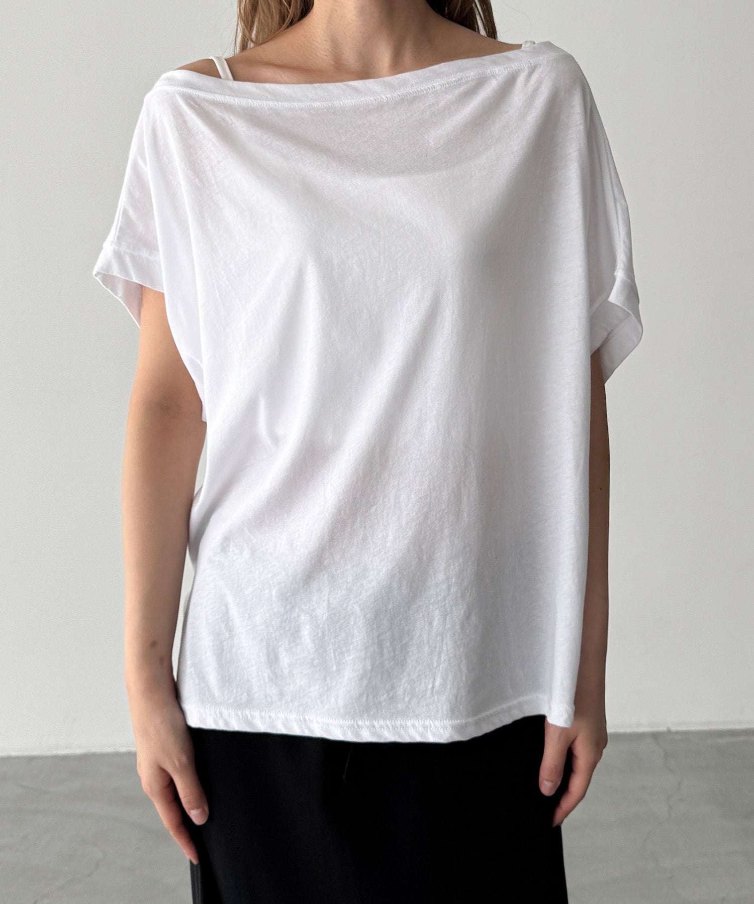 シアーワンショルTシャツ