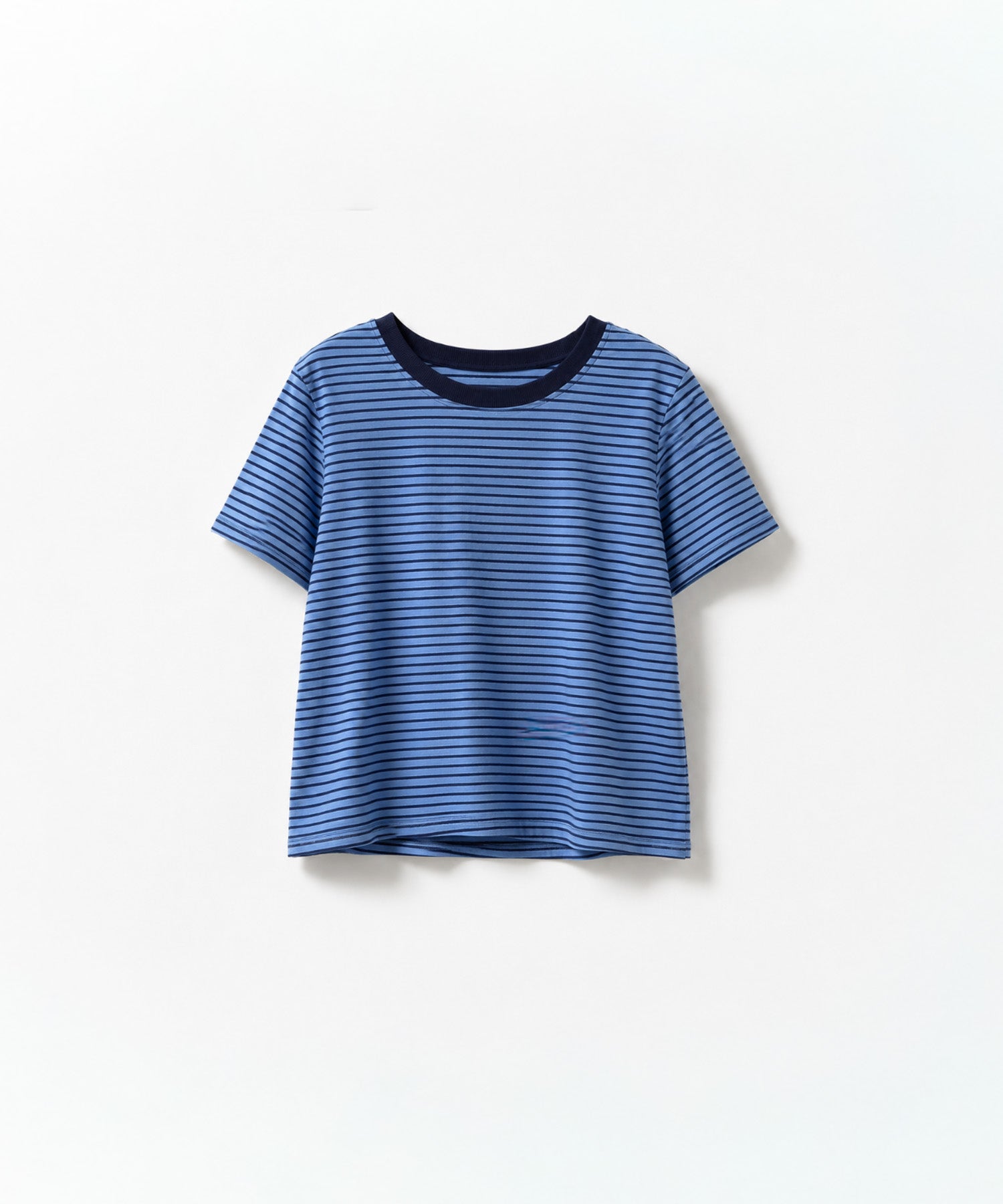 細ボーダーリンガーコンパクトTシャツ