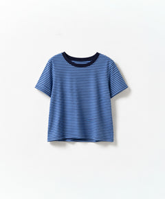 細ボーダーリンガーコンパクトTシャツ
