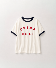 "CREME DELE"リンガーTシャツ