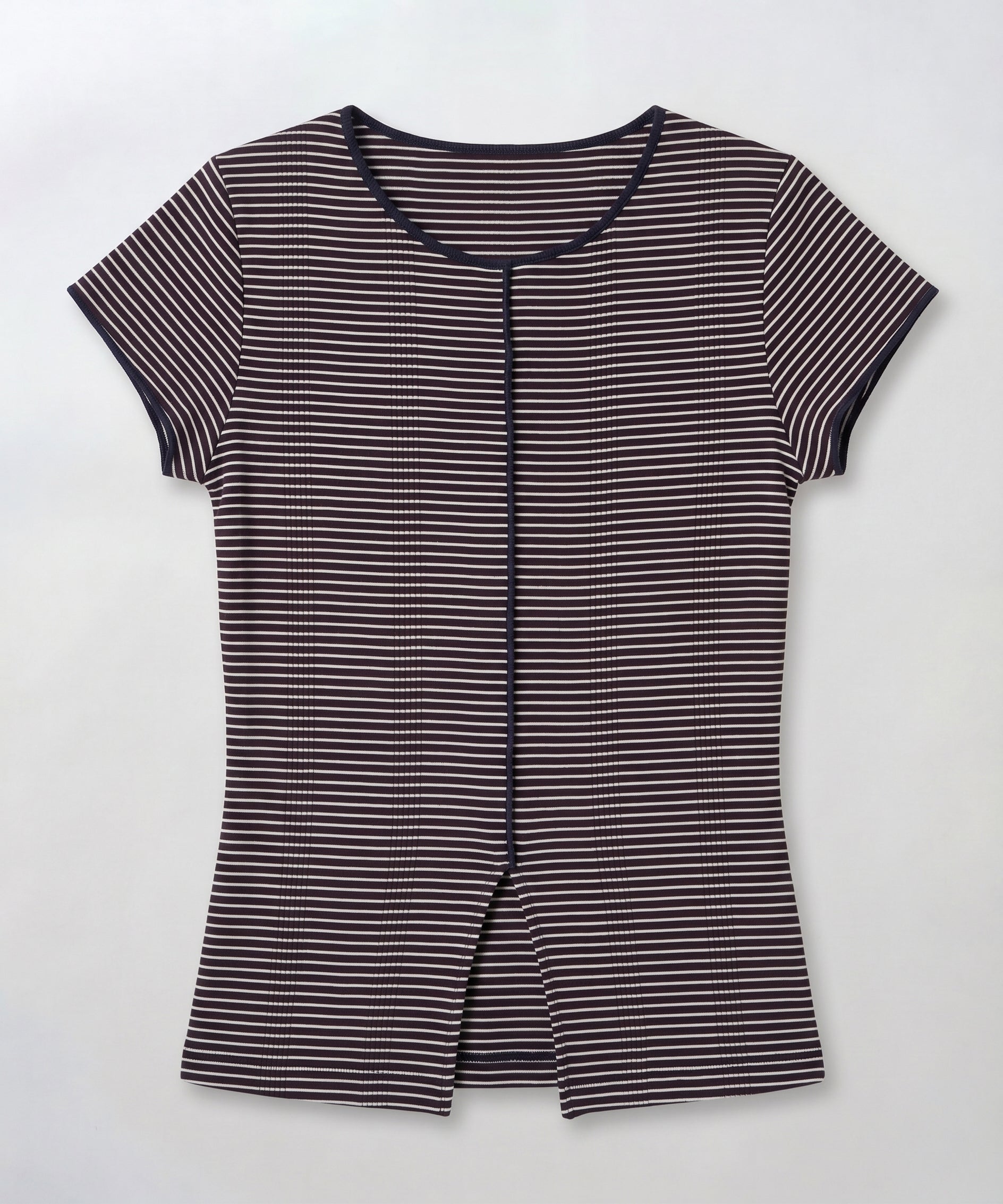 パネルリブスリットTシャツ