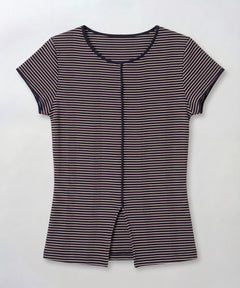 パネルリブスリットTシャツ