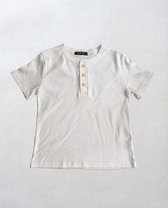 ヴィンテージコットンヘンリー半袖Tシャツ