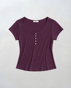テンセルヘンリーTシャツ