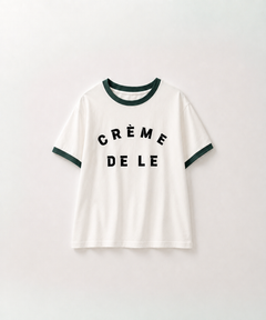 "CREME DELE"リンガーTシャツ
