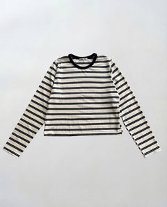 マルチボーダーロングTシャツ