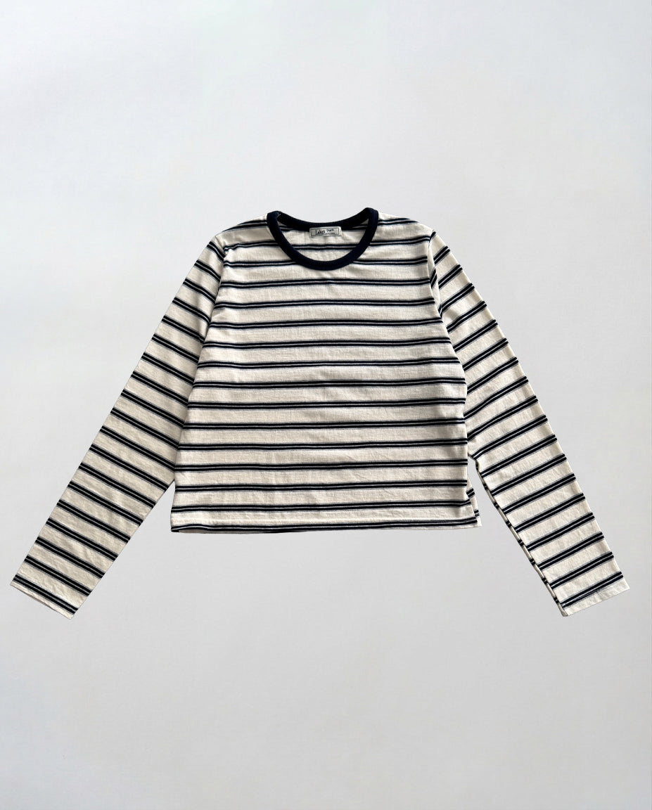 マルチボーダーロングTシャツ