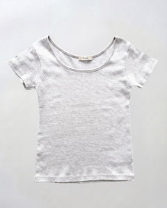 コットンラウンドネックTシャツ