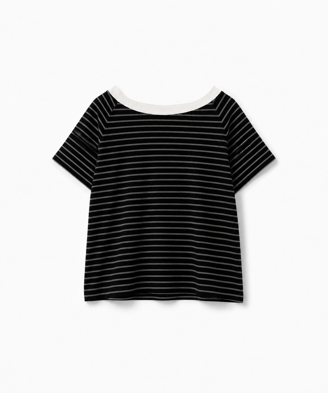 リンガーボーダーオフショルTシャツ