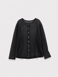 シアーリブカーディガン