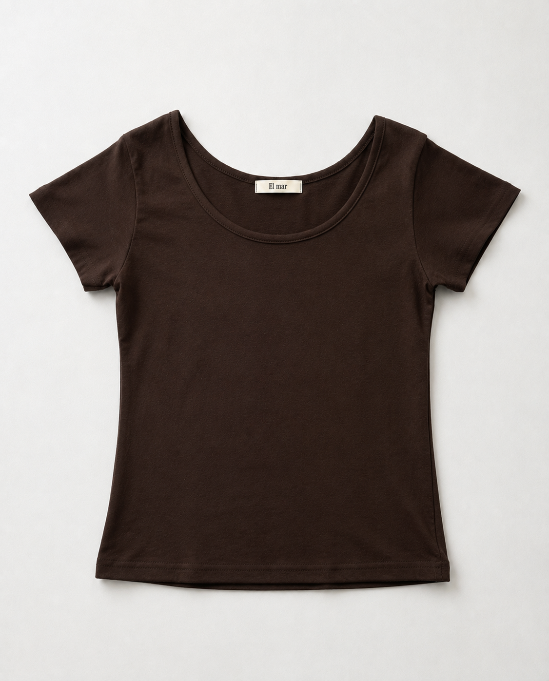 コットンラウンドネックTシャツ