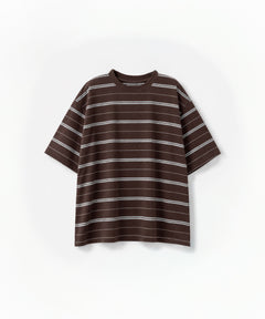 マルチボーダーオーバーTシャツ